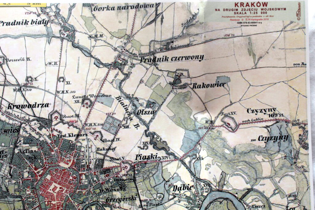 Mapa Kraków Na Zdjęciu Wojskowym Wydawnictwo Nortom 8710